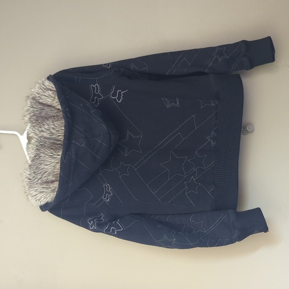 Fox faux fur lined sweater/ jacket - Picture 4 of 5